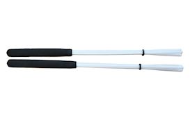 CONTEMPORANEA - C-BT09 TAMBORIMSTICK 3 STRENGEN WIT KUNSTSTOF 36CM